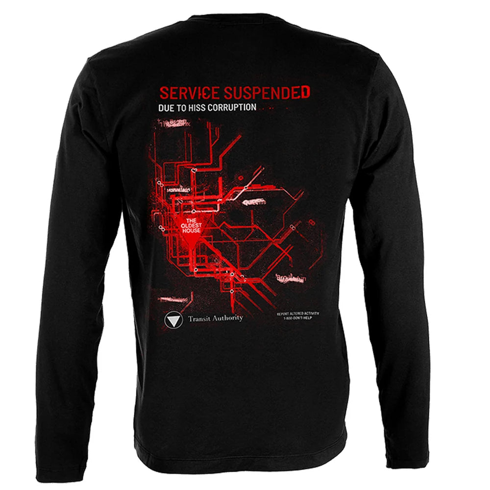 Control Resonant: Corrupted Metro Longsleeve T-shirt | iam8bit