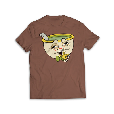 THE CUPHEAD SHOW! SUPER EXTRA COMFY CHARACTER SHIRTS【BROWN】