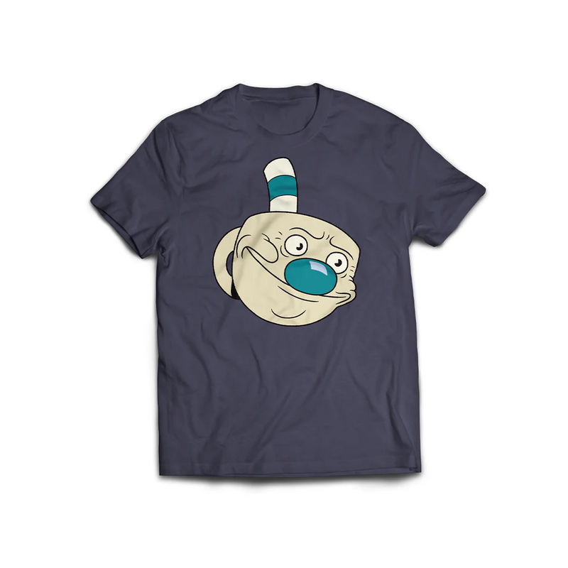 『ザ・カップヘッド・ショウ!』超快適キャラクター・Tシャツ/The Cuphead Show! Super Comfy Character Shirts【ブルー】