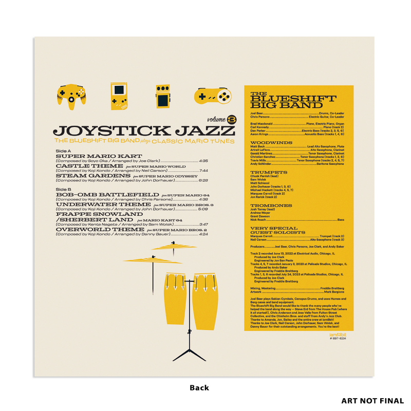 Joystick Jazz: The Blueshift Big Band Plays Classic Mario Tunes (Vol. 3) Vinyl Soundtrack