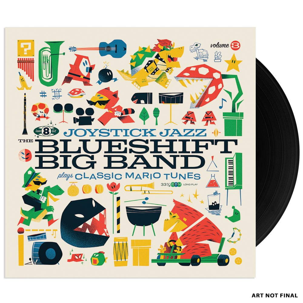 ジョイスティック・ジャズ：ザ・ブルーシフト・ビッグバンド・バンドル / Joystick Jazz: The Blueshift Big Band  Bundle (Vol. 1, 2, & 3) /Joystick Jazz: The Blueshift Big Band Plays  Classic Mario Tunes (Vol. 3) Vinyl Soundtrack | iam8bit japan &