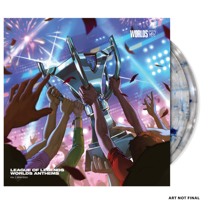 【iam8bit Exclusive】League of Legends Worlds Anthems Vol 1: 2014-2023 1xLP(Clear With Worlds Blue Smoke)