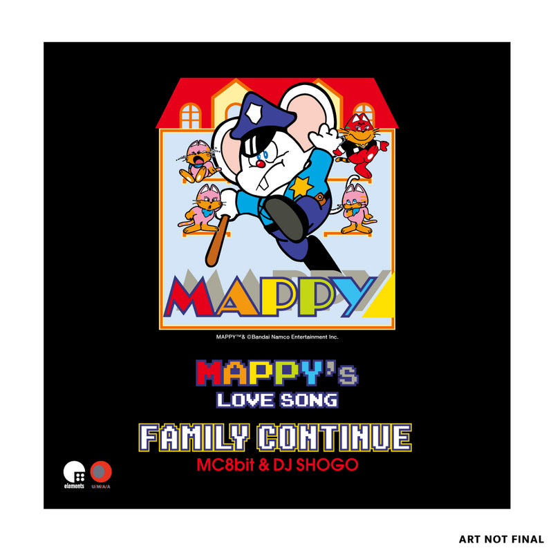 マッピーズラブソング　　ファミリーコンティニュー  MC8bit & DJ SHOGO　／　MAPPY’s LOVE SONG　　FAMILY CONTINUE MC8bit & DJ SHOGO【7インチ】