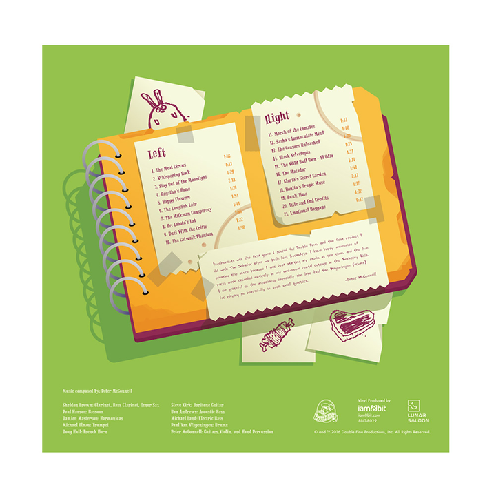 サイコノーツ 2 / Psychonauts 2xLP (20th Anniversary Edition