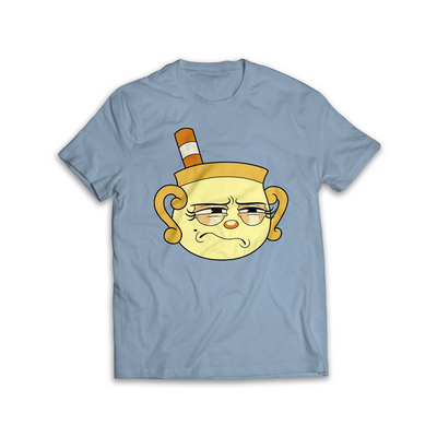 THE CUPHEAD SHOW! SUPER EXTRA COMFY CHARACTER SHIRTS【LIGHT BLUE】