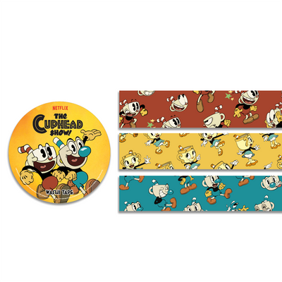 『ザ・カップヘッド・ショウ!』カラフル和紙テープセット（3本セット）/The Cuphead Show! Colorful Washi Tape Set (3-Pack Set)