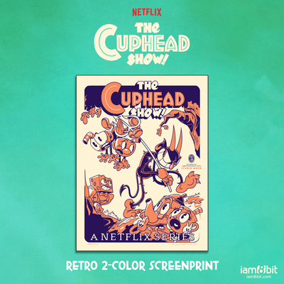 THE CUPHEAD SHOW! DEVIL MAY CARE SCREEN PRINT